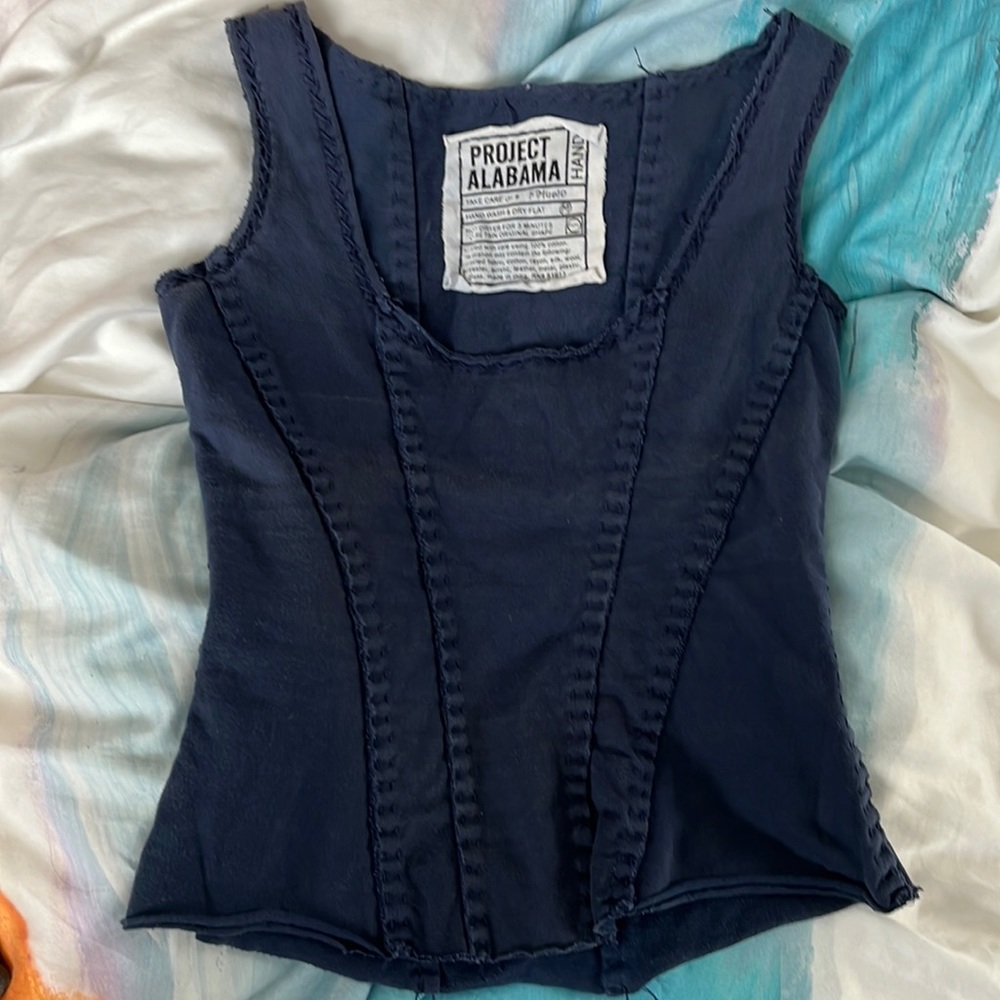 Anthropologie vest. Project Alabama. Navy